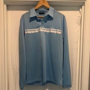 J. Lindeberg Light Blue Long Sleeve Polo